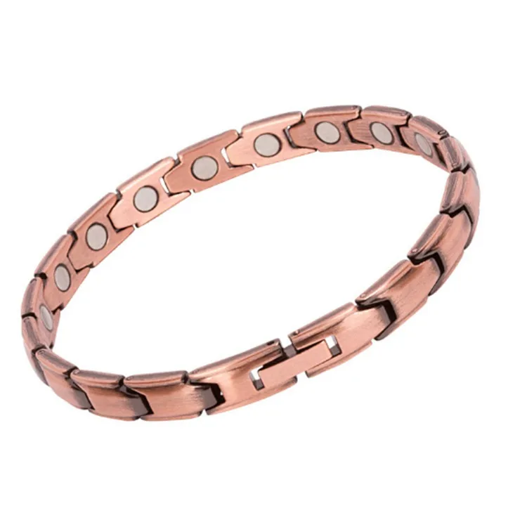 

Red copper bracelet 99.9% pure copper 3500 gaussian strong magnetic bracelet bangles