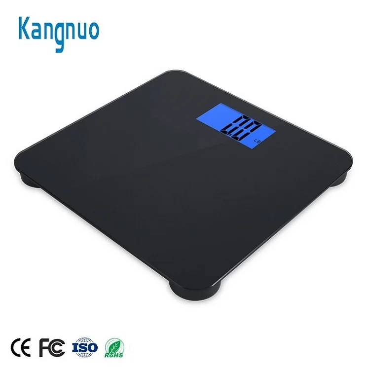 

Ultra Slim Unique Square 6MM Tempered Glass Electronic Bathroom Scale, Customized