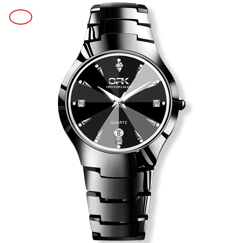 

Hot sale quartz non-mechanical men's watch luminous waterproof dual calendar watch, 2 colors