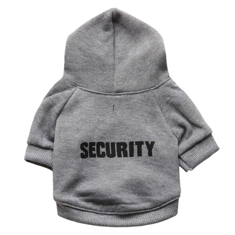 

Security Cat Clothes For Dogs Hoodies Cat Coat Jacket Puppy Clothing Pet Clothes for Dogs Warm Pets Dog Sweater