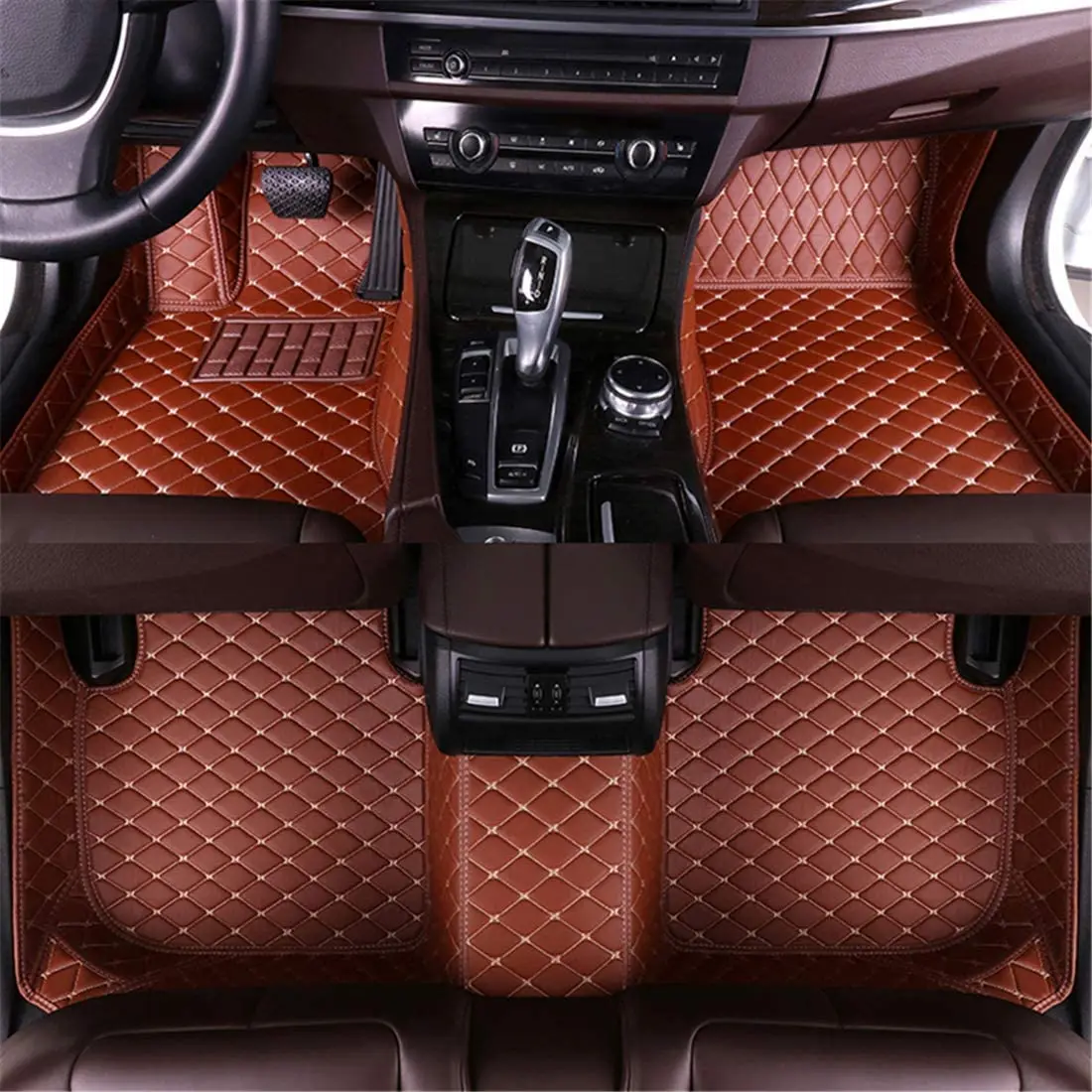 

Muchkey High Quality Waterproof Luxury Leather for BMW 4 Series Convertible 2013-2018 Car Floor Mats