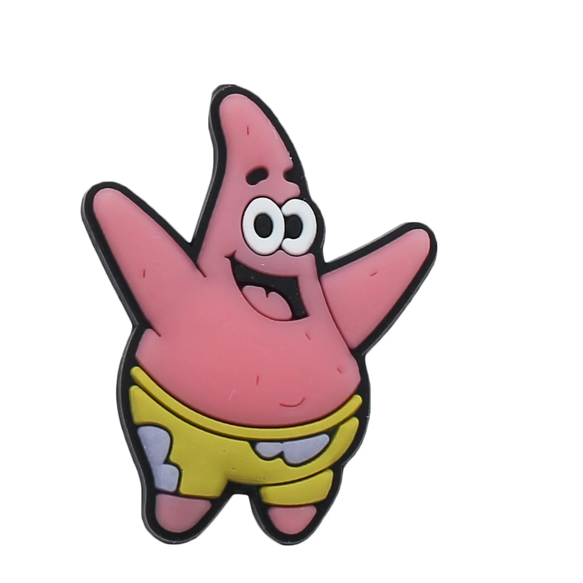

New DIY High Quality Custom Shoes Charms With Tag Cartoon Spongebob Patrick Star PVC Shoes Charme Clogs Accesorios For Crocs, Picture