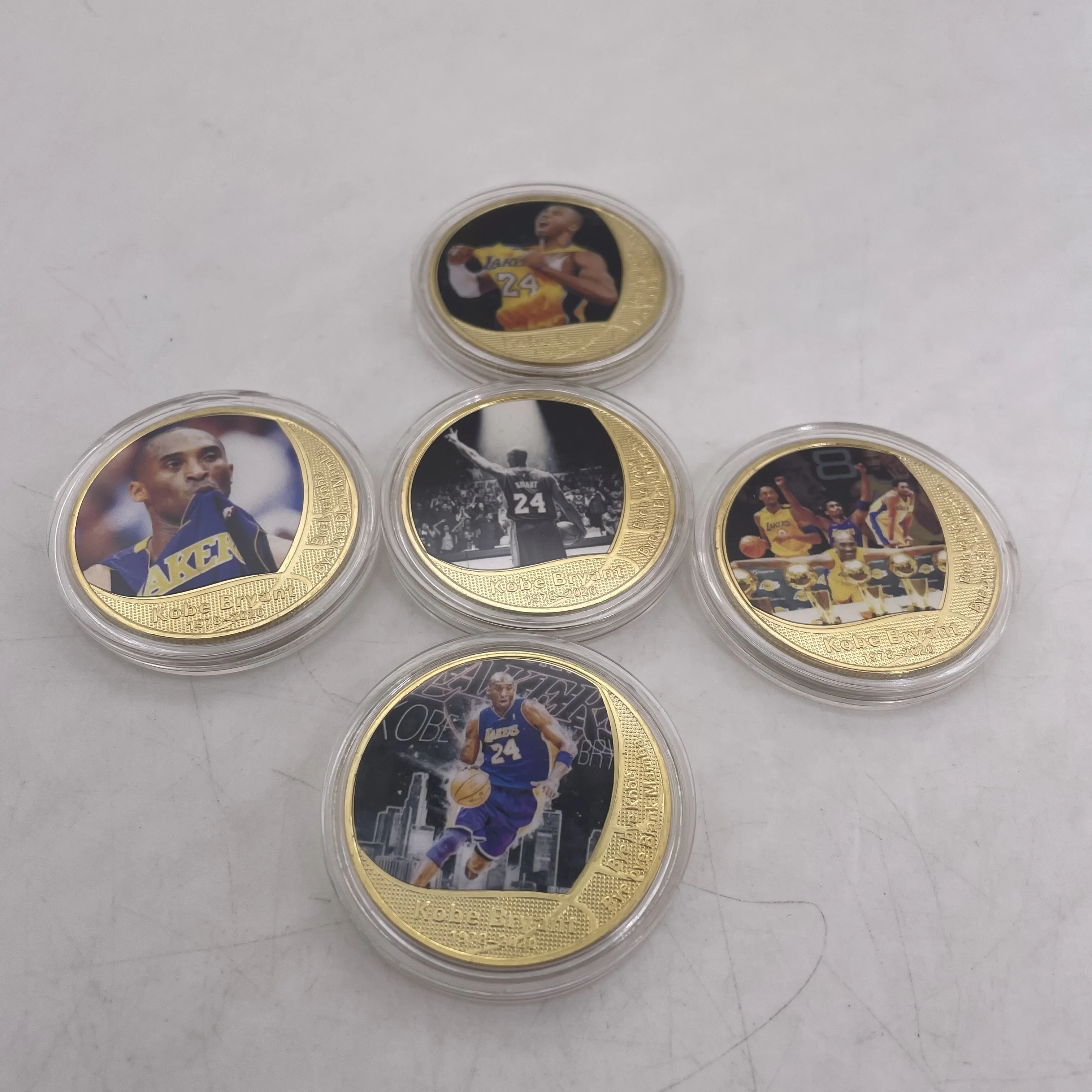 

Kobe Bryant Gold Collectible Coins Basketball Player Kobe Custom Challenge Coin Antique Original Coins Gift