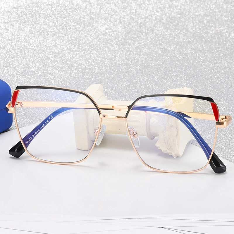 

trendy retro glasses square eyeglasses frames 2022 fashion designer computer blue light blocking glasses women
