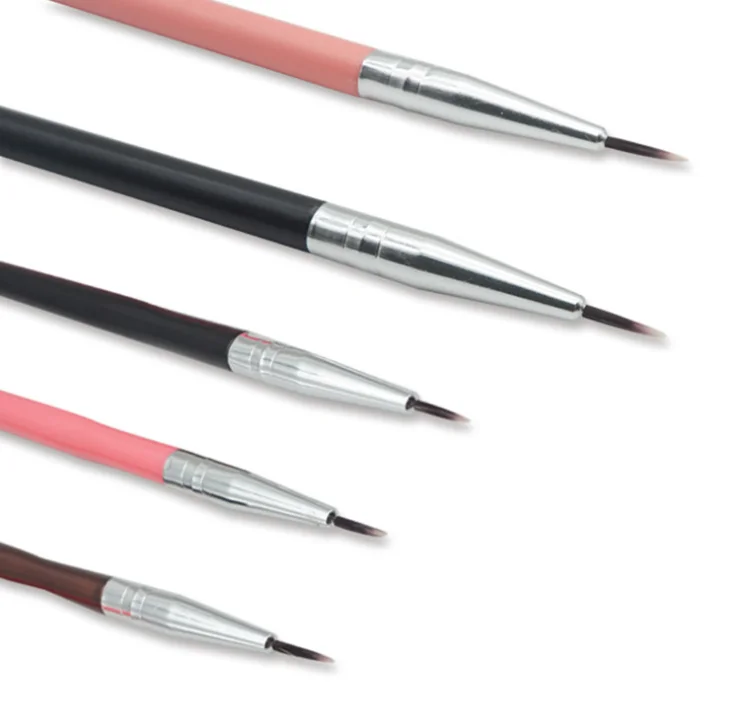 

New Arrival Low Moq Super Soft Seythetic Hair Professional Vegan Private Label Detail Slim Eyeliner Makeup Brushes
