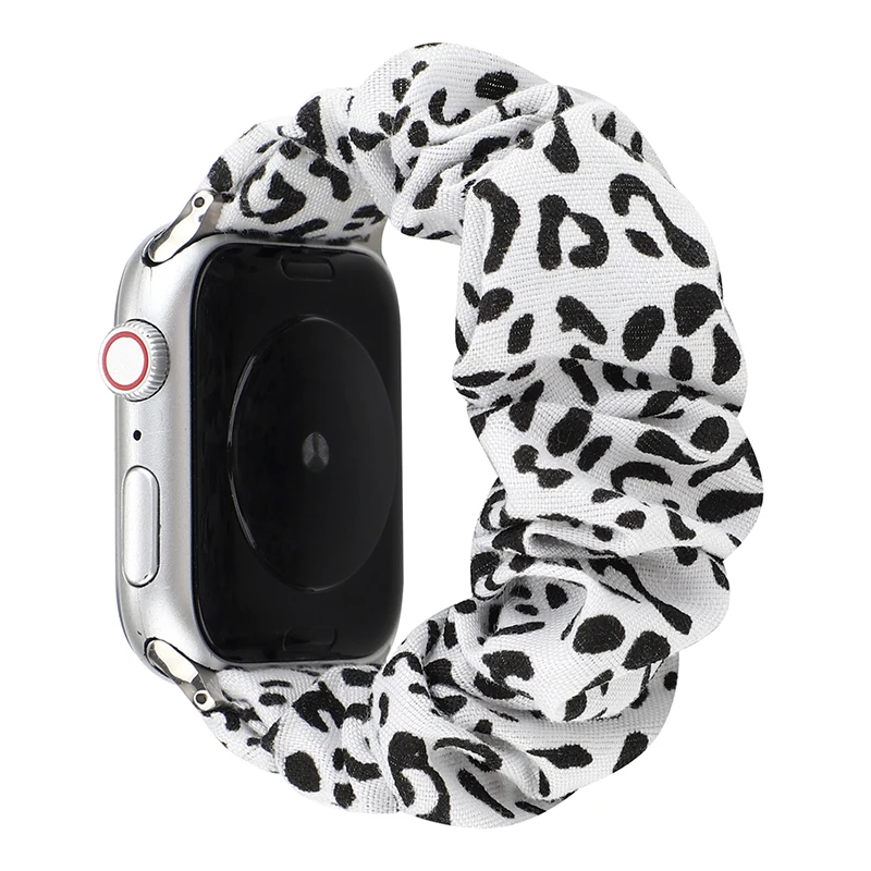 

Christmas Holiday Scrunchie Elastic Watch Bands For Apple Watch 38mm 42mm Scrunchy Watch Band