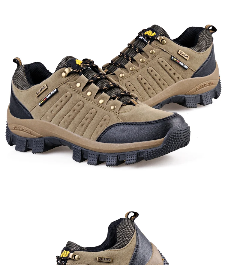 Hot Sell Camel Proof Non Slip Wearresistant Men Outdoor Hiking Shoes