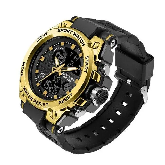 

New SANDA 739 Sports Men's Watches Top Brand Luxury Military Quartz Watch Men Waterproof S Shock Clock relogio masculino