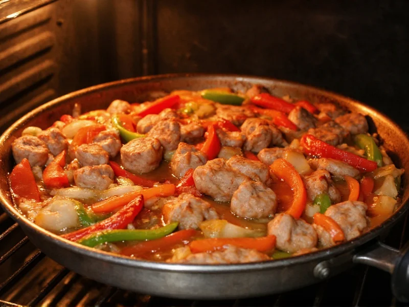 sausage peppers and onions in oven