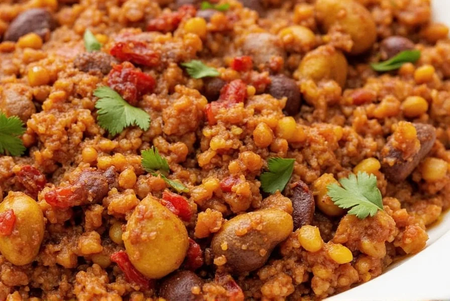 African staple foods on a traditional platter
