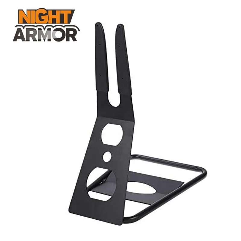 

Non-Slip Bike Stand Portable Rear Side Sturdy bicycle flower drum parking rack Kickstand for Road Bicycle Mountain Bike, Black