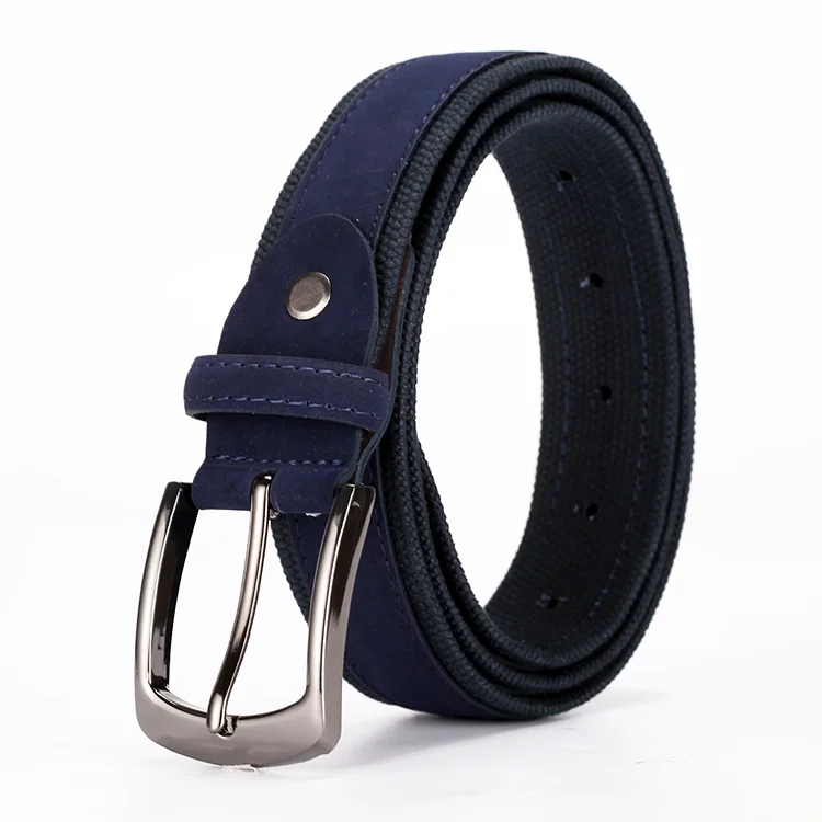 

Hot sale good price men cowhide leather belts with two layers