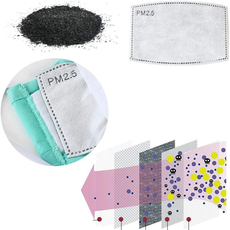5 Layer Anti Dust Cotton Activated Carbon PM2.5 Filter