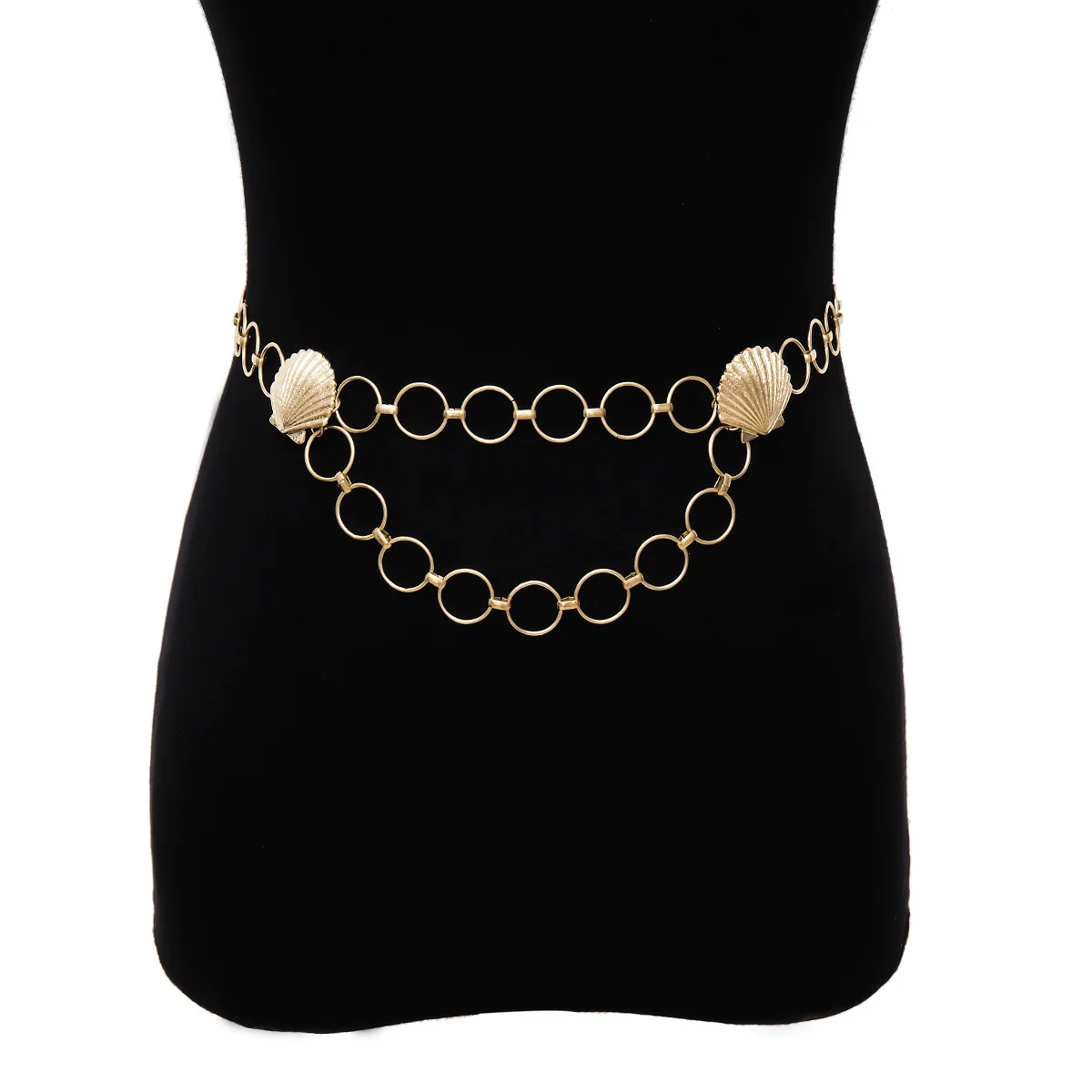 

Europe And American Accessories Retro Sexy Simple Fashion Gold Plated Yoga Waist Chain For Girls
