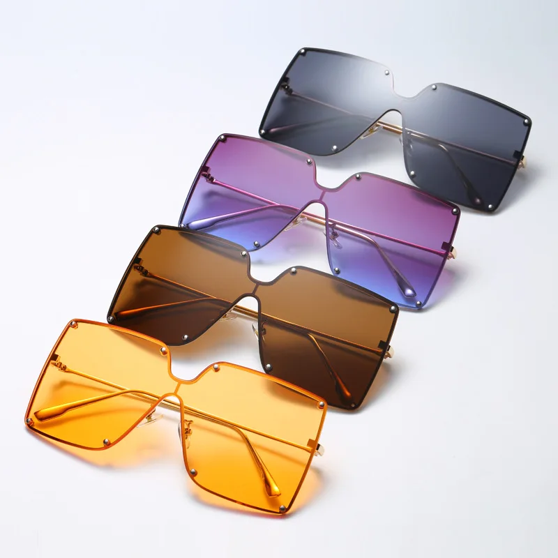 

Sunglass vendor 2021 newest metal gafas fashion sunglasses oversized flame glasses