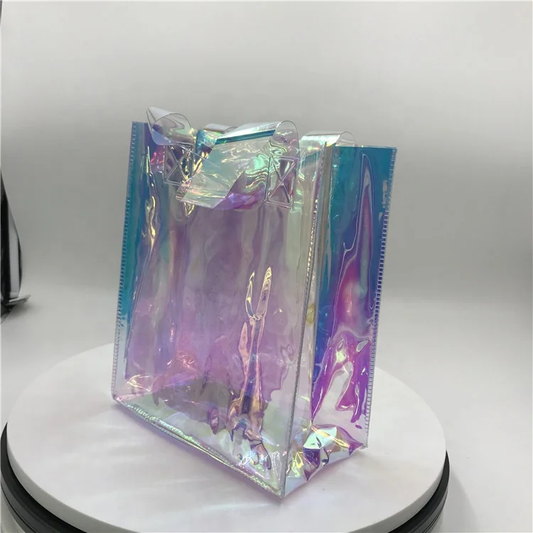 

Custom printed fashion holographic packaging bags for shopping