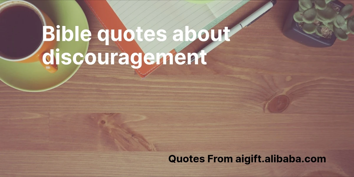 bible quotes about discouragement