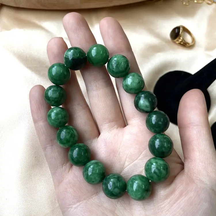 

fashion Charm natural stone bead bangle healing stone green onyx tigereye Gemstone lucky beads mens womens bracele