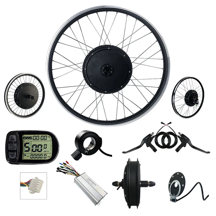 

Factory supply refit 48v 1000w KT-LCD5 bike parts motor Mountain electric bike conversation kit, Black