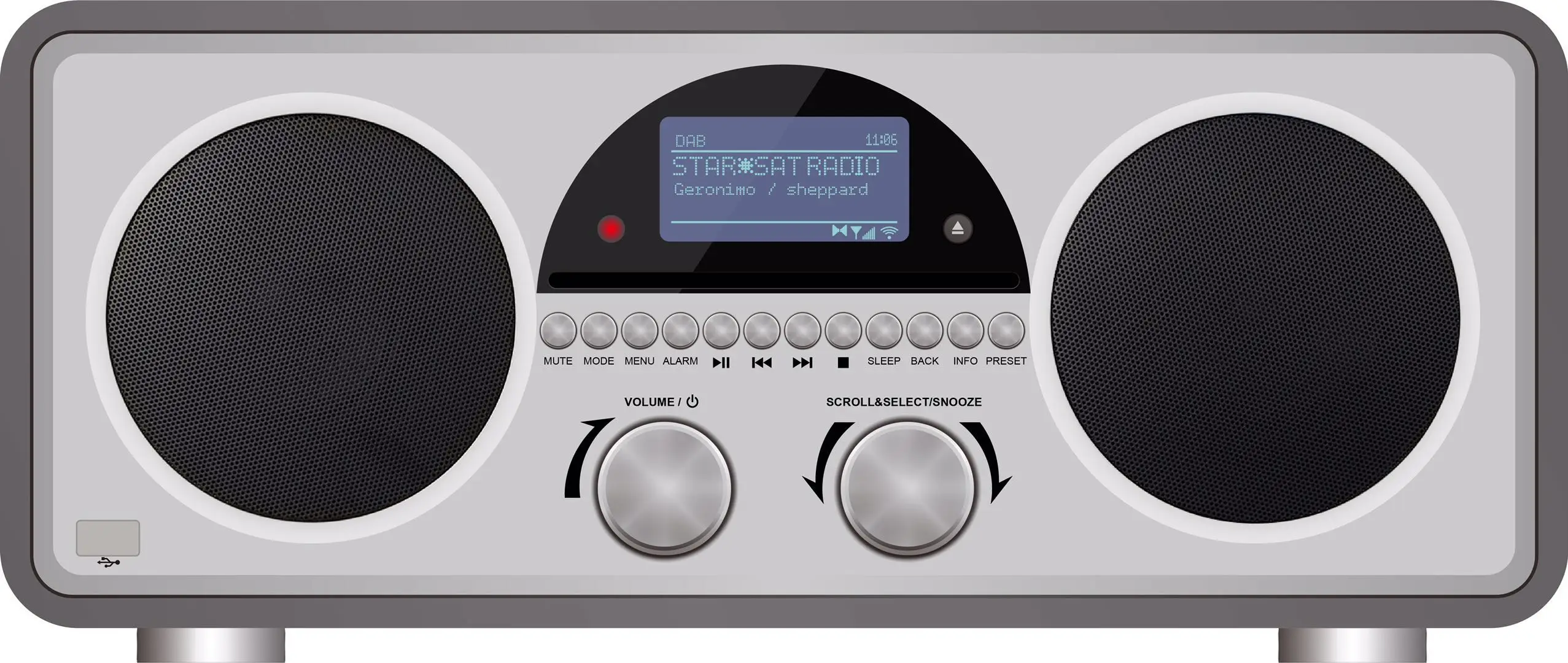 
DAB+/FM/Internet/Wifi Radio with Bluetooth/USB/CD music player 