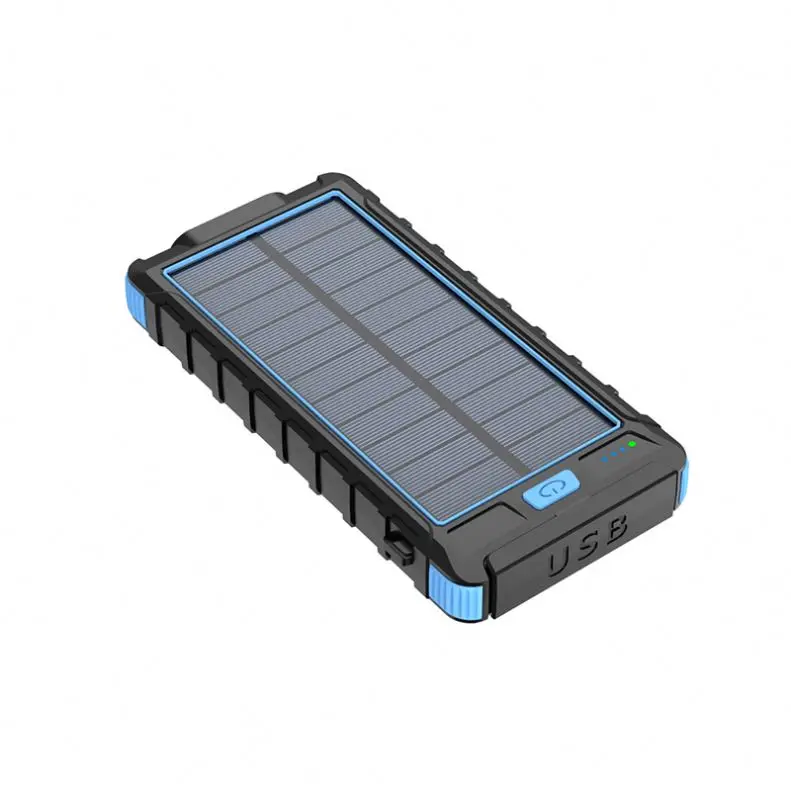 

2021 Camping Waterproof Solar Power Bank 20000mah Mobile Charger Portable Power Banks 20000mah, Black,orange,green,blue(oem)
