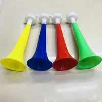 

China factory cheap plastic cheering horn , toy plastic football fans cheer trumpet ,can be customized logo