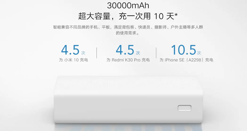 Xiaomi power 30000