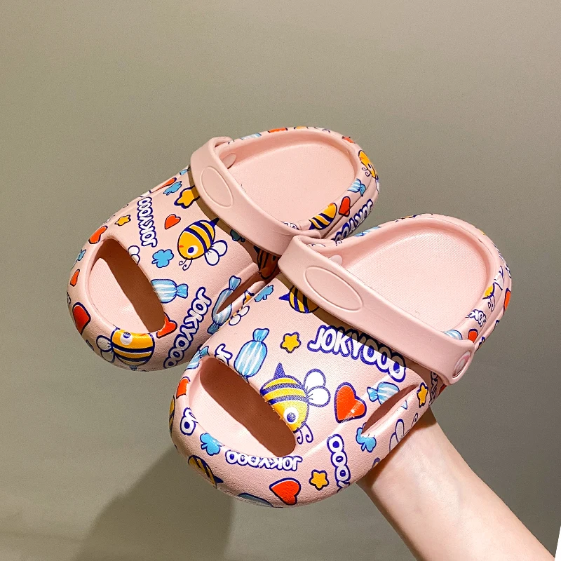 

children's sandals jelly yeezy slides kids chaussure enfants soft toddler little girl summer shoes summer slippers close toe