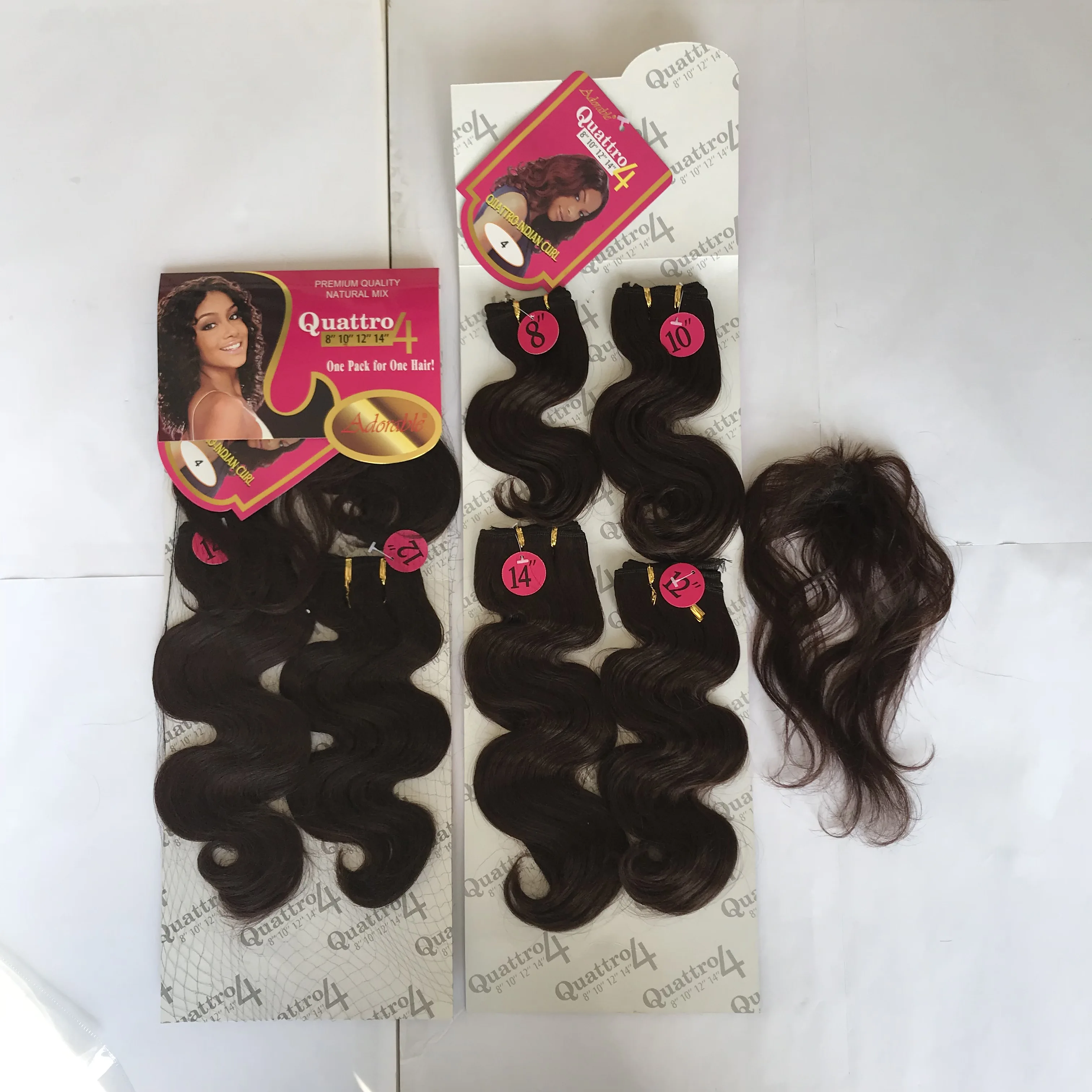 

Free sample soft synthetic Body wave afro hair weave 4pcs in a pack