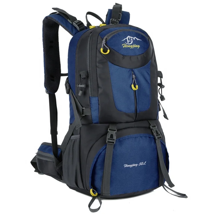 

Large capacity high quality light custom logo simple hiking waterproof back pack, Customized color