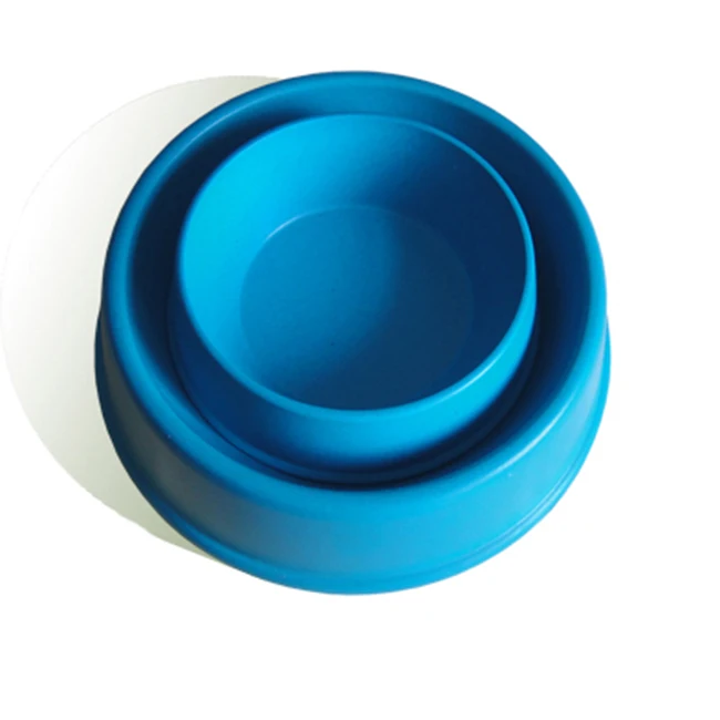 

MIKENDA Pet Bowl Food Grade Dog Cat Food Water Feeder Bamboo Fiber Pet Bowl, Green, orange or custom pantone color