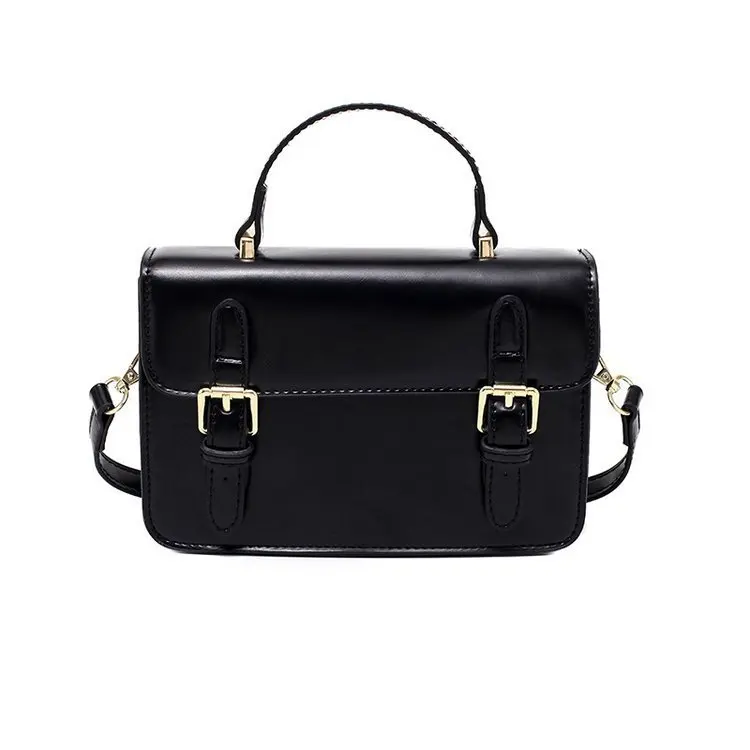 

2021 new fashion retro shoulder messenger bag solid color portable small square bag