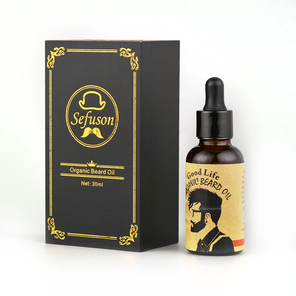 

Private Label Men Care Beard Growing Oil Leave In Conditioner 100% Natural Organic Argan Vegan Scented Beard Oil