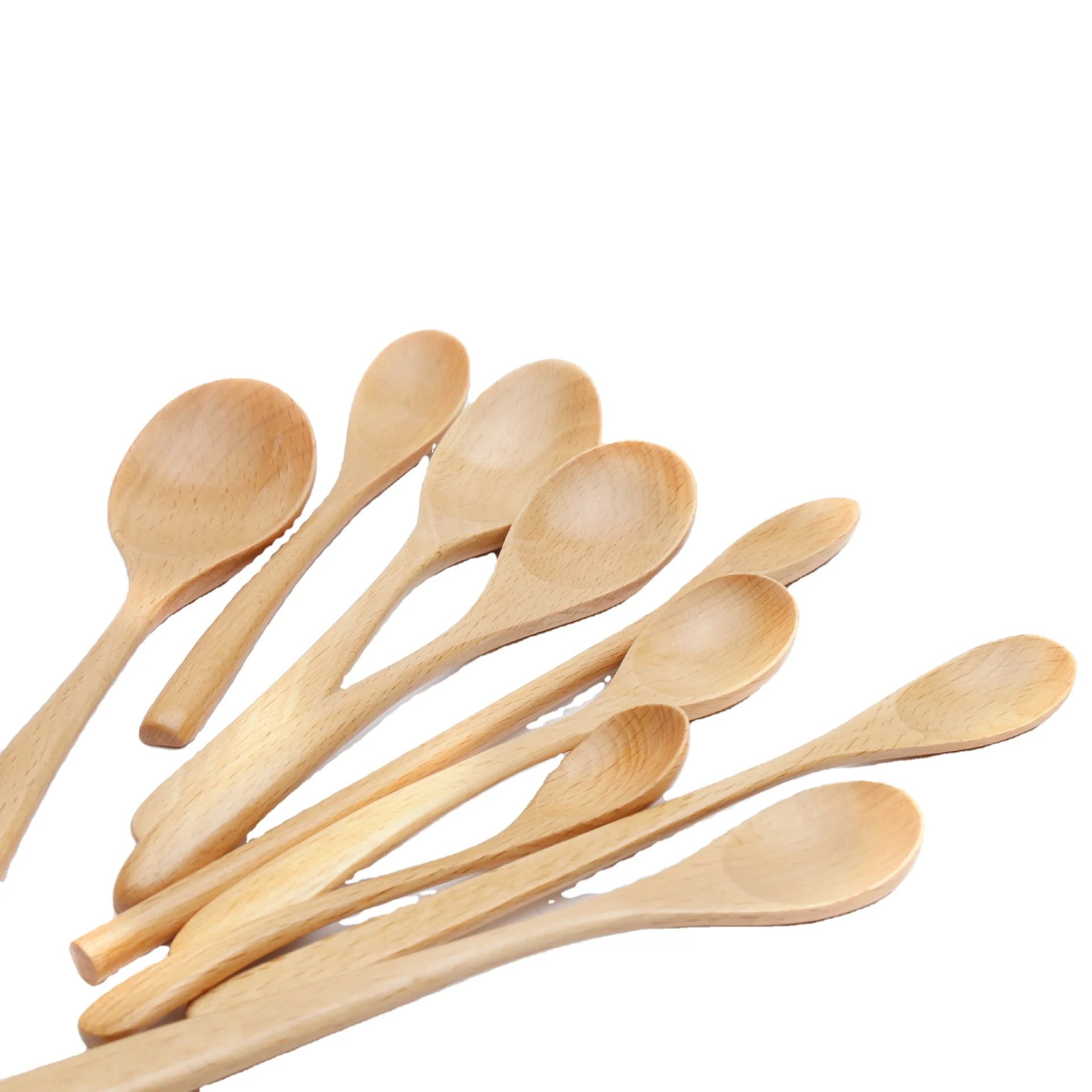 

Natural Building Blocks Seasoning Measuring Spoon Wooden Long Handle Stirring Sugar Spoon Creative Small Spoon