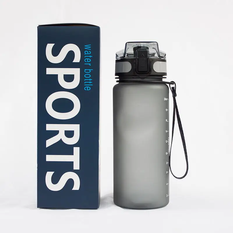 

Flip Cap Drink Travel Camping Sports Tritan Plastic Water Bottle BPA Free eco-friendly