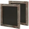 Custom Farmhouse Rustic Wood Square Framed Wall Mounted Erasable Chalkboard Message Board Sign small blackboard