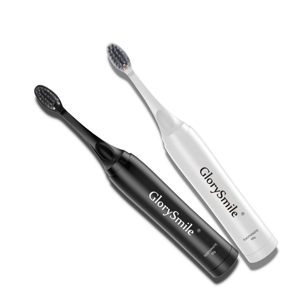

Glorysmile Automatic Travel Plastic Soft Bristle Whitening Toothpaste Toothbrush Adult, White/black