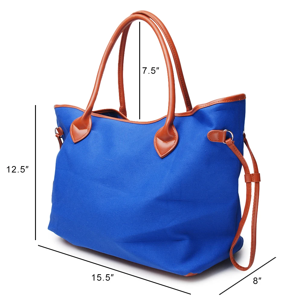 

Wholesale Domil Endless Solid Canvas Tote Bag Large Capacity Handbag Women Purse DOM107369