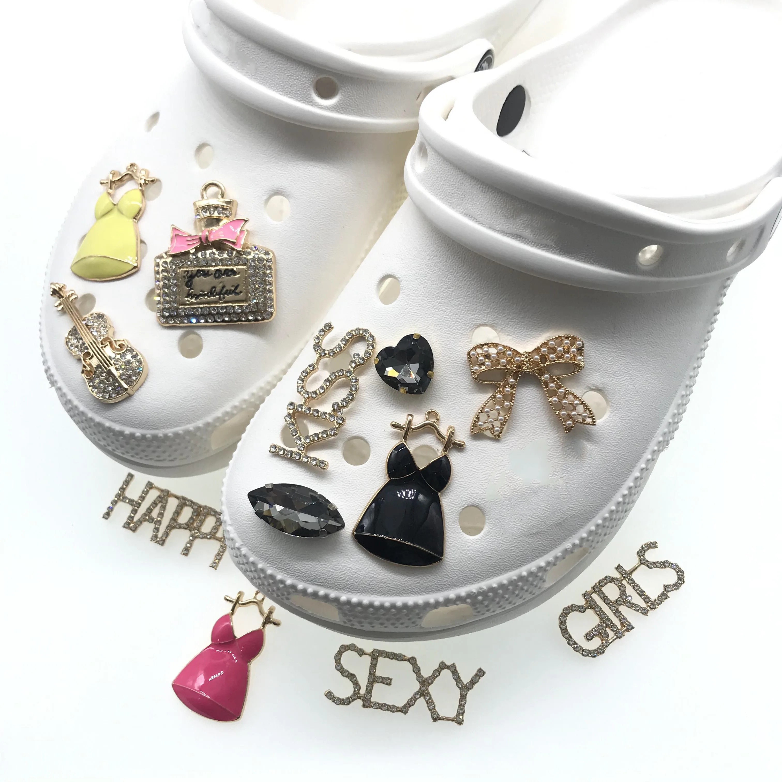 

Hot sale resin DIY croc shoe charms decoration accessories for croc shoe bear lips and skull croc custom, Picture