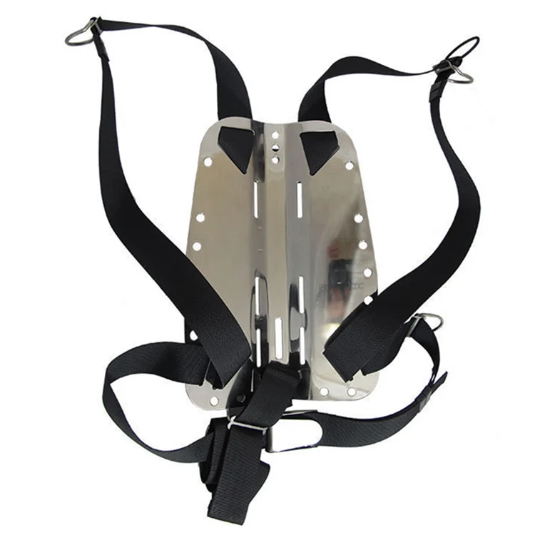 

Summer Hot Selling Technical Scuba Divers Stainless Steel and Aluminum Silver Diving Backplate Wings, Black or custom