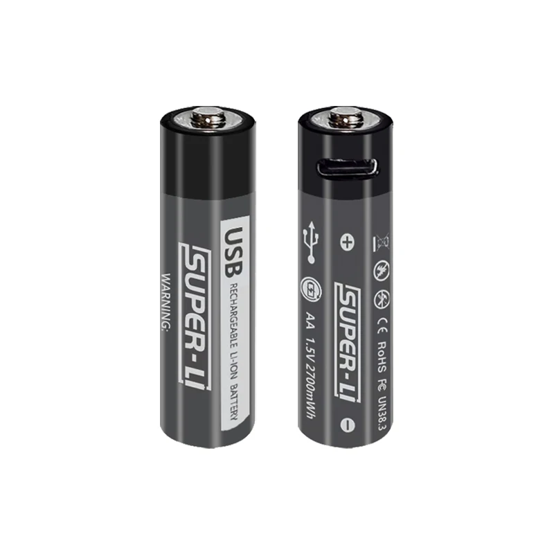 

Type C USB rechargeable battery AA lithium battery
