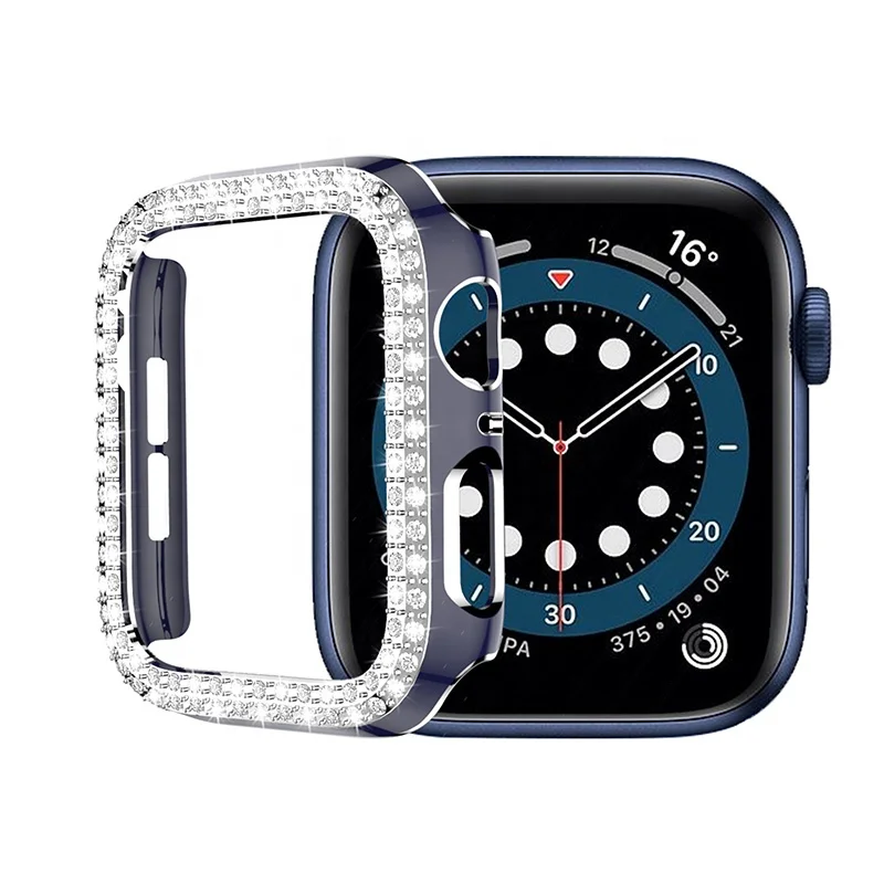 

Compatible for Apple Watch 38mm Case Cover Bumper Diamond Protective Cover Diamonds Crystal Hard PC Case for iWatch Series 3 2 1, Optional
