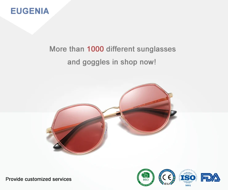 EUGENIA Unisex Polarized Sunglasses Vintage Sun Glasses For Men/Women UV 400