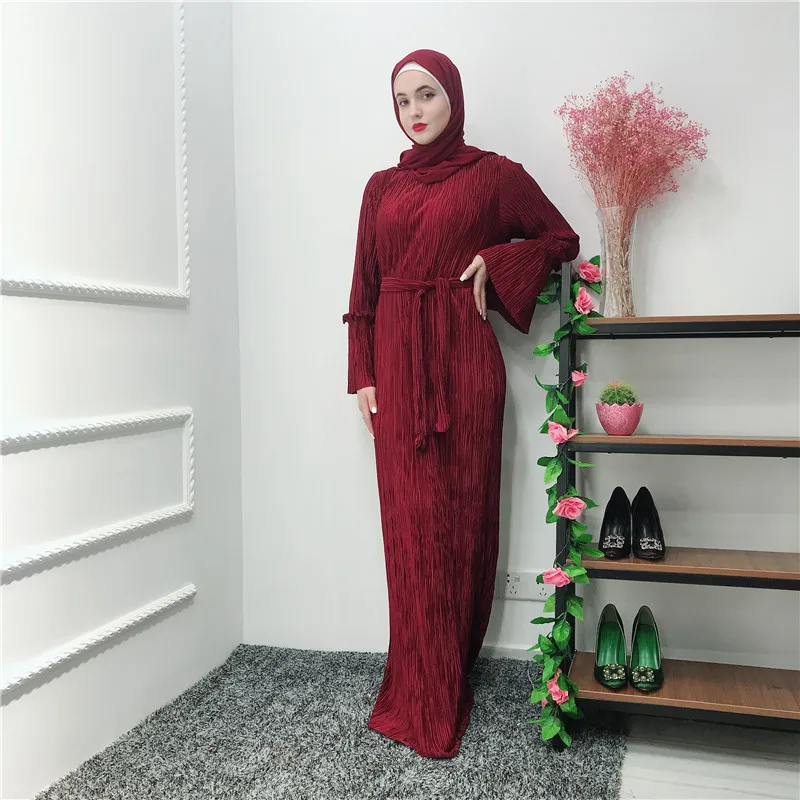 

2021Direct sales Abaya Muslim Dresses Abaya Dubai With Long Sleeves Islamic Clothing For muslim women clothing