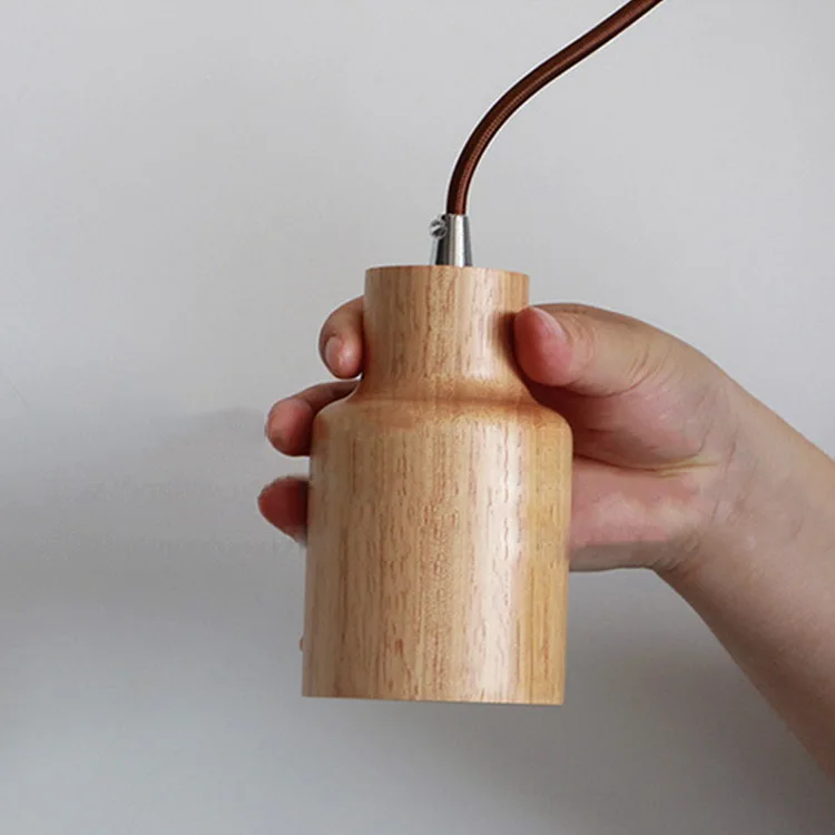 Small Dining Table Decor Contemporary Wooden Chandelier Lighting Coffee Shop Pendant Light