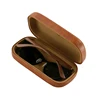 T2571 brown PU leather women sun glasses hard iron case for optical boxes