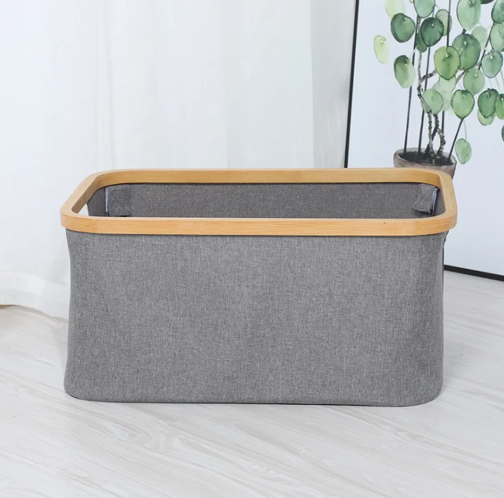 

Multifunctional wardrobe drawer bamboo polyester shirt clothes storage box organizer foldable