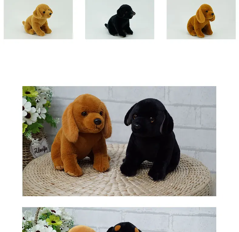 Custom Cute Animal Puppies Stuffed Toys Children Gifts Simulation Dachshund Stuff Plush Toy
