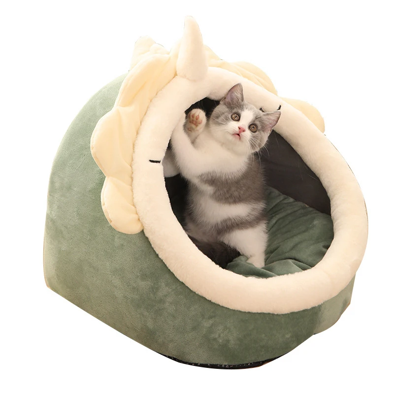 

Warm Soft Cat Bed Winter Warm House Cave Pet Dog Soft Nest Kennel Kitten Bed House Sleeping Bag for Small Medium Dogs Supplies