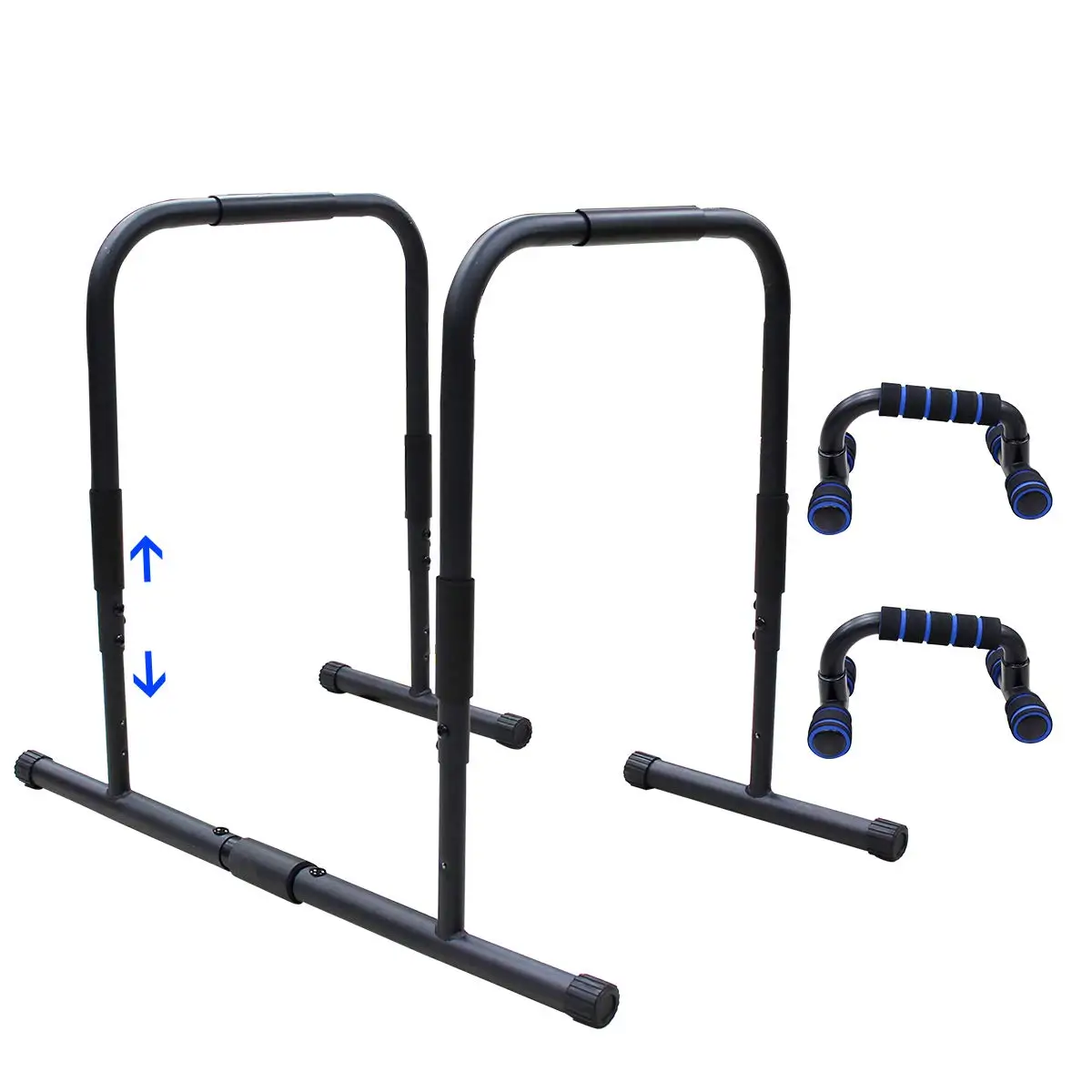 Wellshow Sport Dip Stand Bar Fitness Station Dip Parallettes Bar Gym